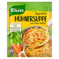 Knorr Hühner Suppe mit vielen Nudeln