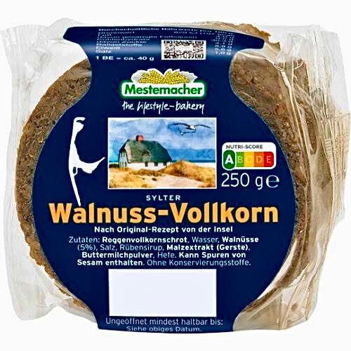 Mest.Sylter Walnuss-Vollkornbrot 250g.