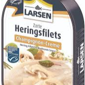 LARSEN Heringsfilets Champignon-Creme 200gr