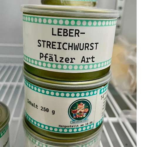 Leber Streichwurst Pfälzer Art Dose 250gr