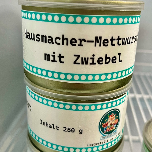 Mettwurst mit Zweibel (250gr dose)