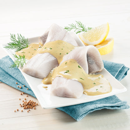 LARSEN Heringsfilets Senf-Dill-Sauce 200gr